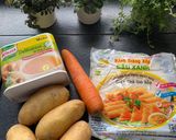 Hình bước làm 1 của món Chả giò chay (Frühlingsrollen mit Gemüse)