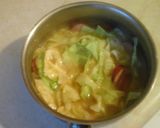 A picture of step 3 of Cabbage with fried potatoes and smoked sausage.
