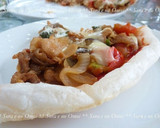 A picture of step 7 of Mochi Pizza Made in a Frying Pan.