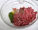 A picture of step 1 of Spanish-Style Meat Balls: Albóndigas.