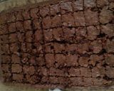 A picture of step 1 of Brownie cake with cool whip.