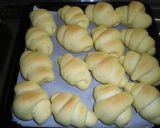 A picture of step 7 of Butter Rolls filled with Purple Sweet Potato.