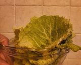 A picture of step 1 of Vegan cabbage roll.