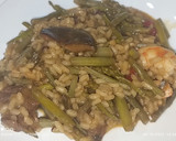 Foto del paso 7 de la receta: Arroz con níscalos, espárragos trigueros, langostinos y salsa romesco