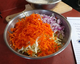 A picture of step 1 of Coleslaw.