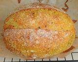 Foto langkah ke 18 dari resep Kunyit Jinten Hitam Italian Herbs Sourdough Bread (Oven Tangkring).