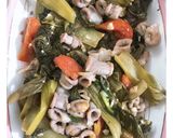 Hình bước làm 4 của món Lòng xào dưa chua