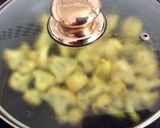 A picture of step 2 of Indian Style Stir Fried Cauliflower.