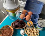Foto langkah ke 1 dari resep Cake Pisang-Kurma-Cashewnuts-Cokelat (Kukus,Gluten Free).