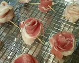 A picture of step 2 of Bacon Roses.