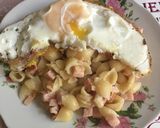 Фото кроку 6 до Макарошки с ветчиной и яйцом#кулинарныймарафон.