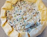 Pas rețetă Tartă rustică (galette) cu ciuperci și brânză 9 fotografie