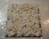 A picture of step 1 of California Rolls.