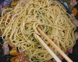 A picture of step 4 of Bacon & Tomato Genovese Pasta.