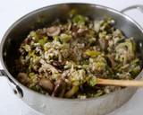 Toasted Barley Pilaf with Mixed Mushrooms and Leeks topped with Manchego Cheese and Toasted Walnuts recipe step 4 photo