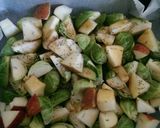 A picture of step 6 of Brussels sprouts & apple warm salad.