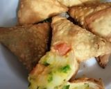 A picture of step 5 of Potato samosa #endofyearchallenge.