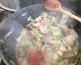 A picture of step 3 of Bacon & Leek soup.
