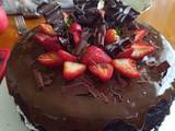 Torta Desnuda de Chocolate y Fresas 🍫🍓😋 // Naked Cake🤭
