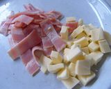 A picture of step 1 of Bacon and Cheese Muffins.
