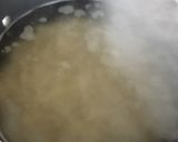 A picture of step 1 of Bacon and three cheese carbonara with strozzapreti pasta.