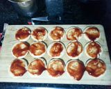 A picture of step 2 of Mini Pizzas (super easy).