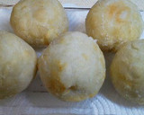 A picture of step 4 of Taro Root Dumpling with Imitation Crab Meat Sauce.