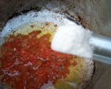 A picture of step 7 of Meat pooding with corn soup.