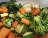 Foto del paso 2 de la receta: Crema de verduras sin lácteos