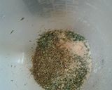 A picture of step 2 of Parmesan Herb crusted hamburger.
