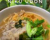 Niku udon gandum langkah memasak 4 foto