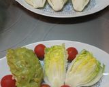 Foto del paso 3 de la receta Cogollos de Tudela con salmón y salsa de aguacate
