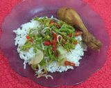 Foto langkah ke 6 dari resep Tumis bunga pepaya.