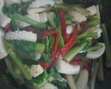A picture of step 5 of Squid and Celery Chinese Savory Stir-Fry.
