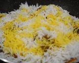 A picture of step 12 of Paneer Biryani (No Onion/garlic).