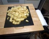 A picture of step 1 of New Mexico Green Chili Stew.