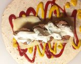 Φωτογραφία βήματος 4 της συνταγής Cheeseburger με τορτίγια!