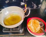 A picture of step 3 of Soya flour ajwain puri.