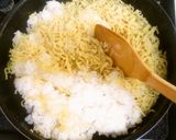 A picture of step 6 of Fried Rice + Yakisoba Noodles = Fried NoodleRice.
