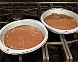 A picture of step 7 of Neapolitan Layer Cake.