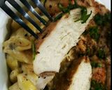 A picture of step 4 of Creamy chicken Pasta 😋💛🍝.