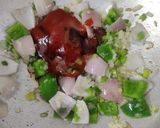 A picture of step 10 of Veg noodles with chicken Manchurian.