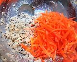 A picture of step 5 of Carrot Shira-ae with a Double Dose of Sesame Seeds.