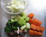 A picture of step 1 of Easy Spaghetti Bolognese Sauce made with a Food Processor.