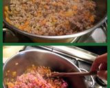 A picture of step 2 of AMIEs BOLOGNESE RAGU.