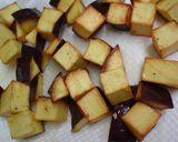 A picture of step 3 of Easy, Diced Daigaku-Imo for Bento.