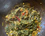 A picture of step 5 of Palak in Bihari Style.