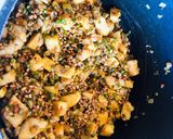 A picture of step 3 of Creamy Sweet Potato and Wheat Berry Soup.