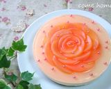 A picture of step 13 of Peach Flower No-Bake (Rare) Cheesecake.