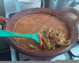 Foto del paso 5 de la receta: Chicharrón prensado con nopales en salsa mixta